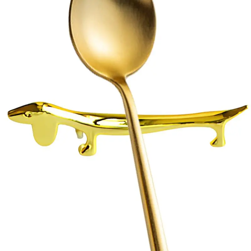 Metal Chopstick Rest Fork Rack for Dining Table Cartoon Animal Shape Chopsticks Holder Rack for Spoon Tableware Stainless Steel