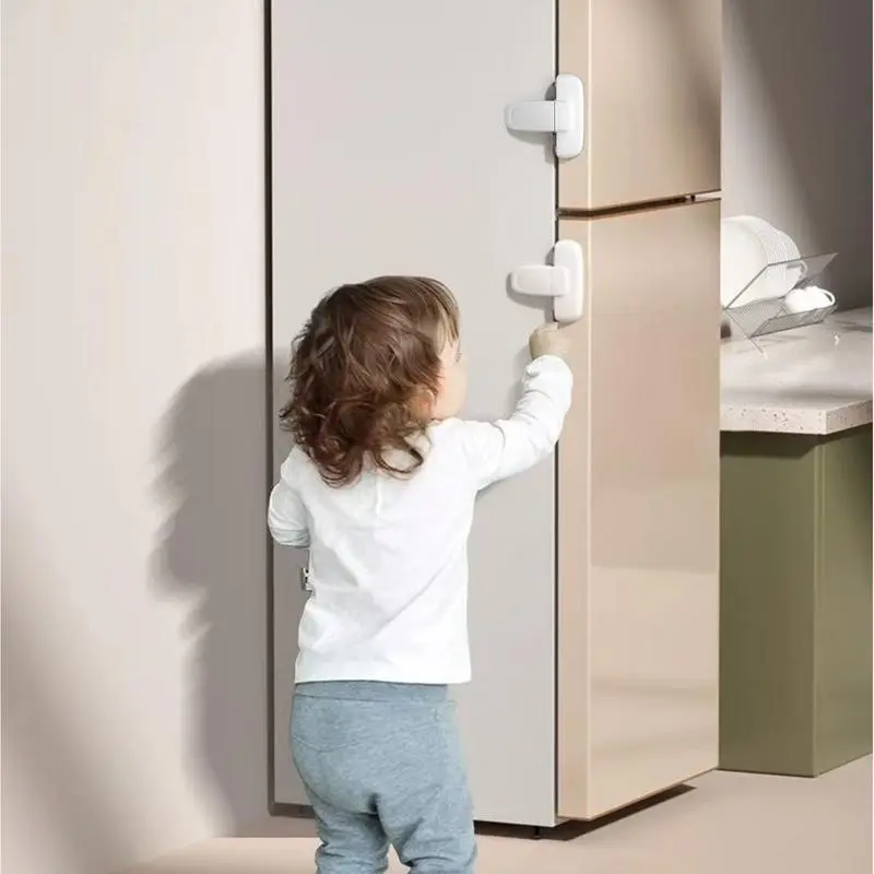 Child Proof Refrigerator Door Lock Home Refrigerator Lock Fridge Freezer Door Catch Lock Toddler Catch Toddler Safety Child Lock