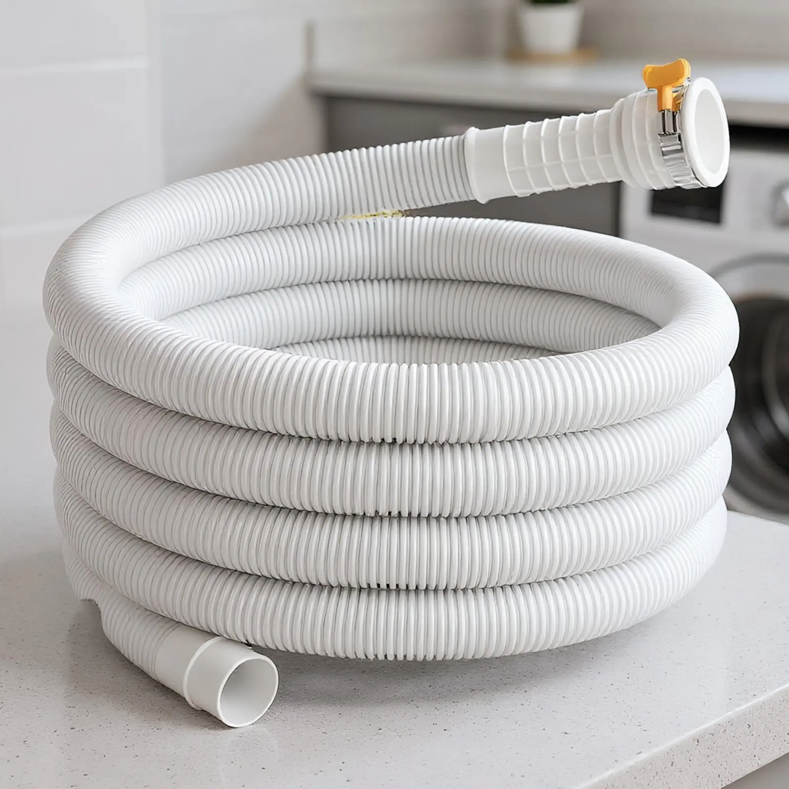 Air Conditioner Drain Hose Washing Machine Draining Pipe 9.84ft AC Unit Drain Hose Lengthened Drainpipe Bendable Plastic Tube
