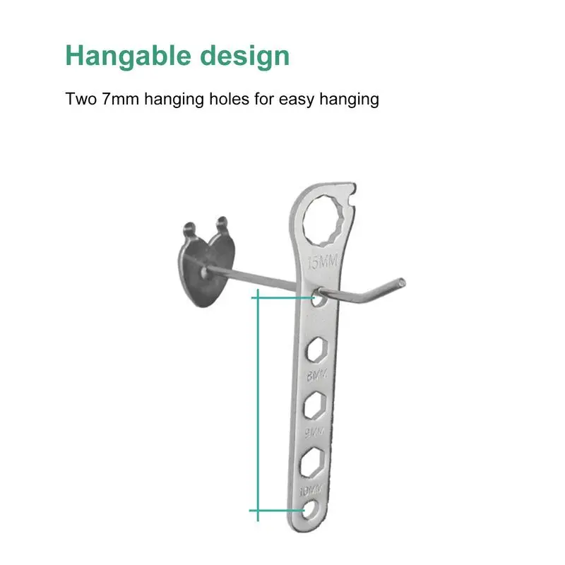 Bike Spoke Wrench Bike Rim Truing Tool Cycling Spanner Metal Bicycles Wrench Tool for Truing and Repairing Cycling Wheels