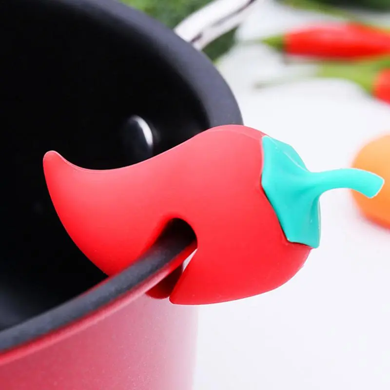 Pan Lid Lifter Pot Minder To Prevent Boil Over Creative Boil Over Spill Lifter Little Pepper Shaped For Home Outdoor Cooking