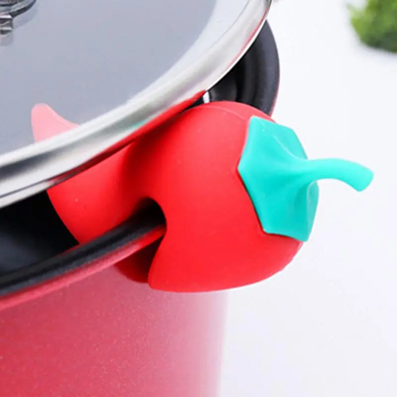 Pan Lid Lifter Pot Minder To Prevent Boil Over Creative Boil Over Spill Lifter Little Pepper Shaped For Home Outdoor Cooking