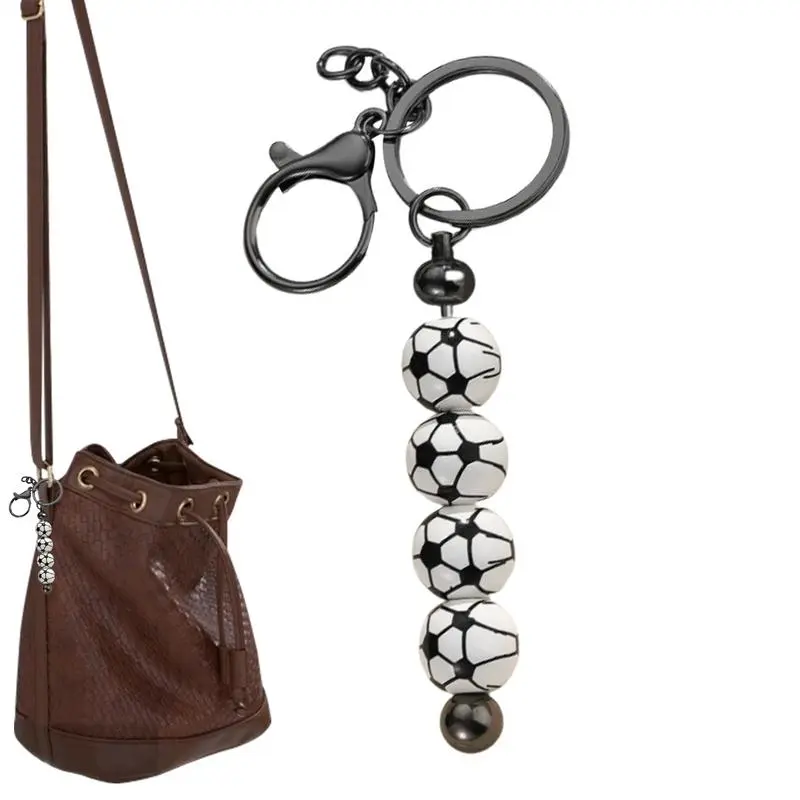 Keychain Bag Charm Charm For Bag With Sport-Style Ball Shape Fashion Purse Accessories Keyrings Pendant For Men Boys Girls Youth