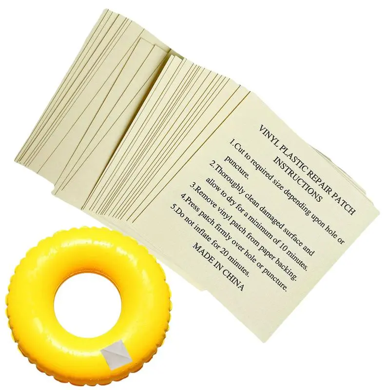 Air Mattress Patch Kit Self-Adhesive Waterproof Inflatable Patch Kit PVC Round Vinyl Rubber Boat Repair Swimming Pool Patch