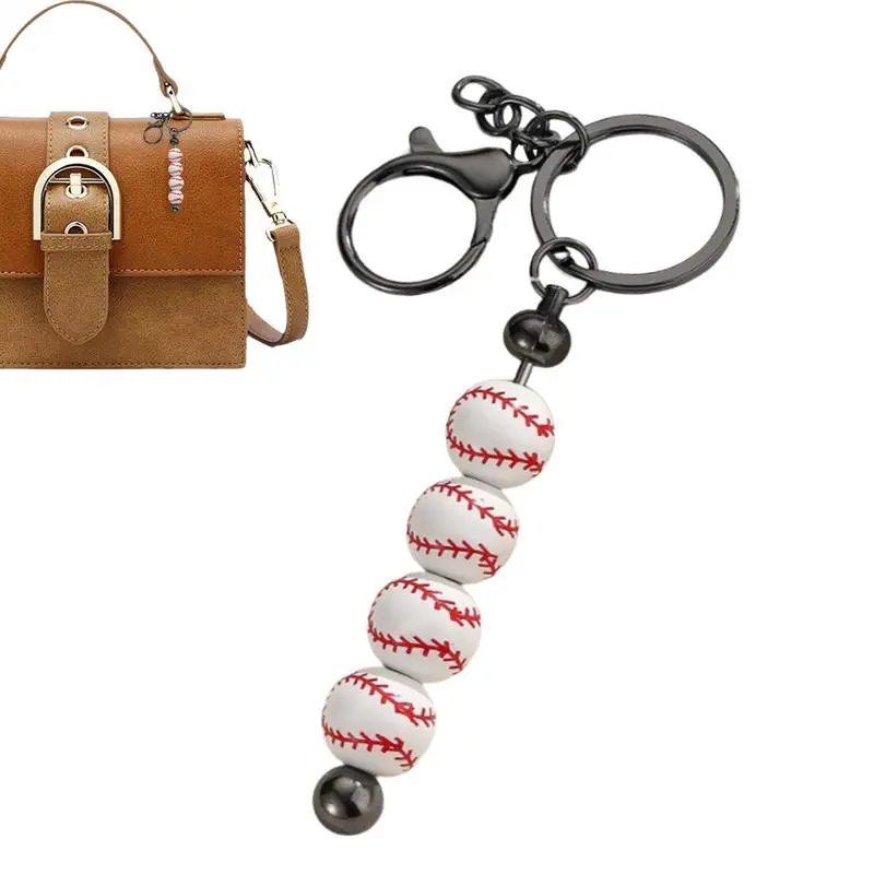 Keychain Bag Charm Charm For Bag With Sport-Style Ball Shape Fashion Purse Accessories Keyrings Pendant For Men Boys Girls Youth