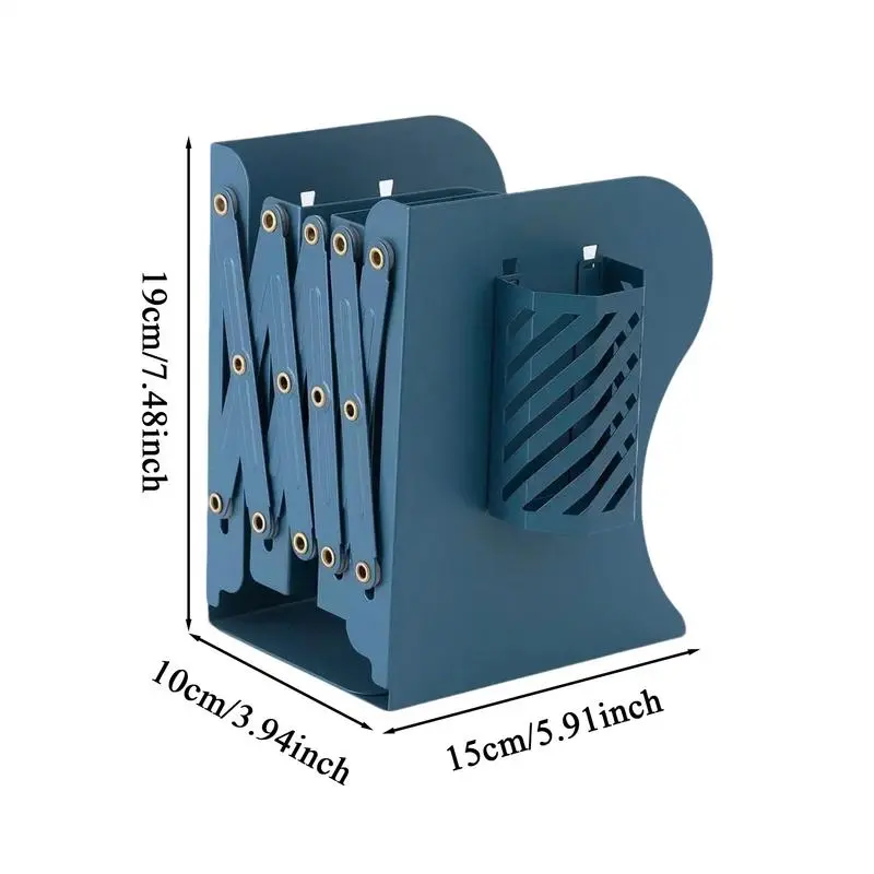 Bookshelf For Desk Small Bookcase Telescopic Desktop Bookshelf Metal Desk Organizer With Pen Holder Desktop Bookcase Desk Top