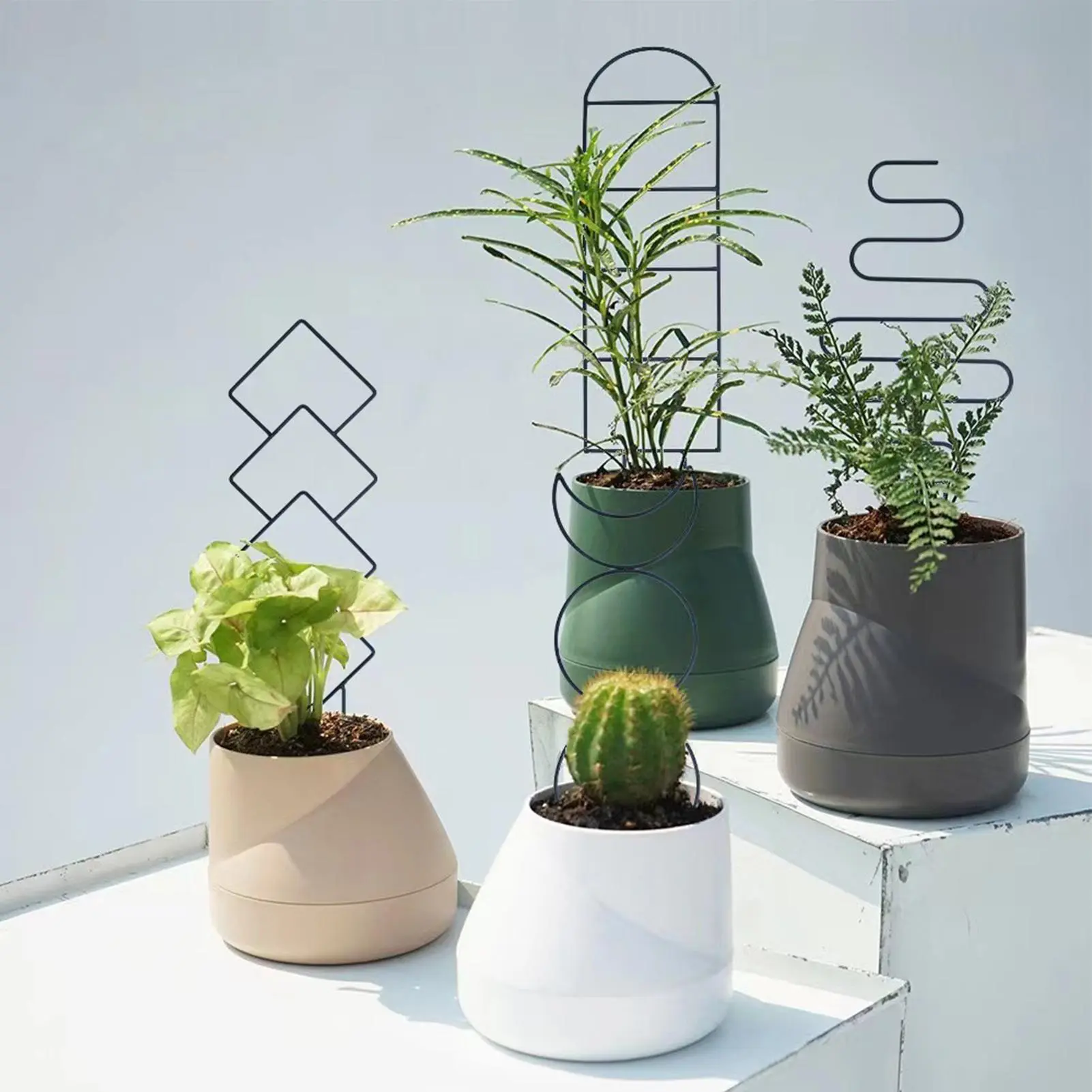 Trellis For Potted Plants Climbing Houseplant Support Trellis Metal Houseplants Growing Obelisk Structures For Vine Flowers