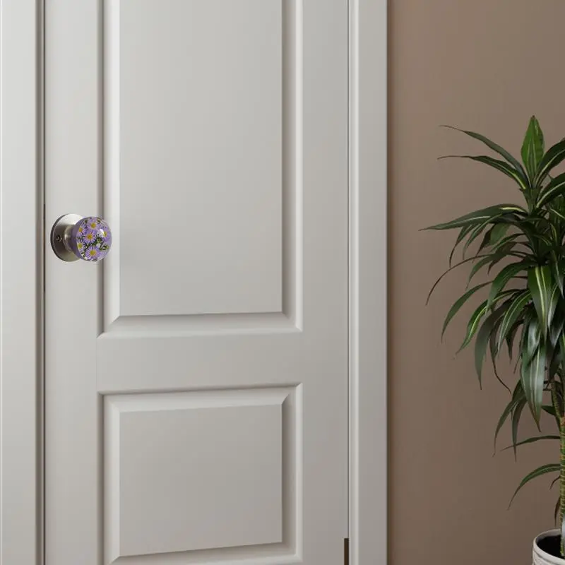 Door Handles Flower Cabinet Handle Knobs Anti-Fading Hardware Dresser Pulls Accessories For Gate Bedroom Wardrobe Cupboard