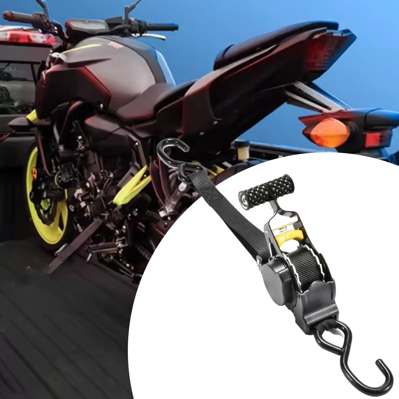 Car Tie Down Straps Ratchet Heavy Duty Ratchet Self-Retractable Tie Down Straps Heavy Duty Automotive Webbing Supplies For