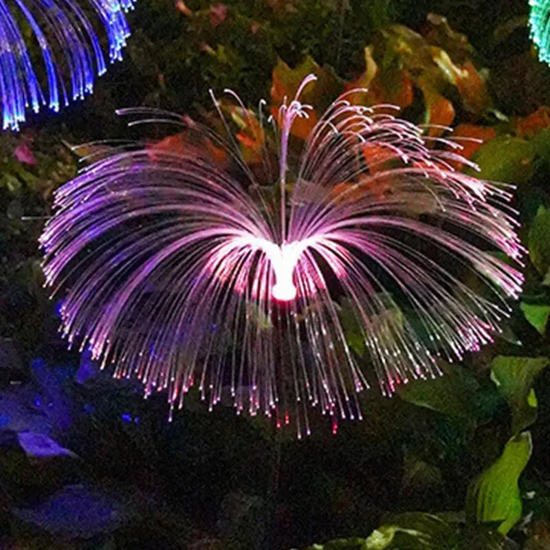 Solar Garden Lights Outdoor Decorative 2X Outdoor Jellyfish Christmas Tree Solar Yard Lights Waterproof Decorative 7 Color