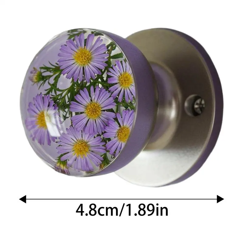 Door Handles Flower Cabinet Handle Knobs Anti-Fading Hardware Dresser Pulls Accessories For Gate Bedroom Wardrobe Cupboard