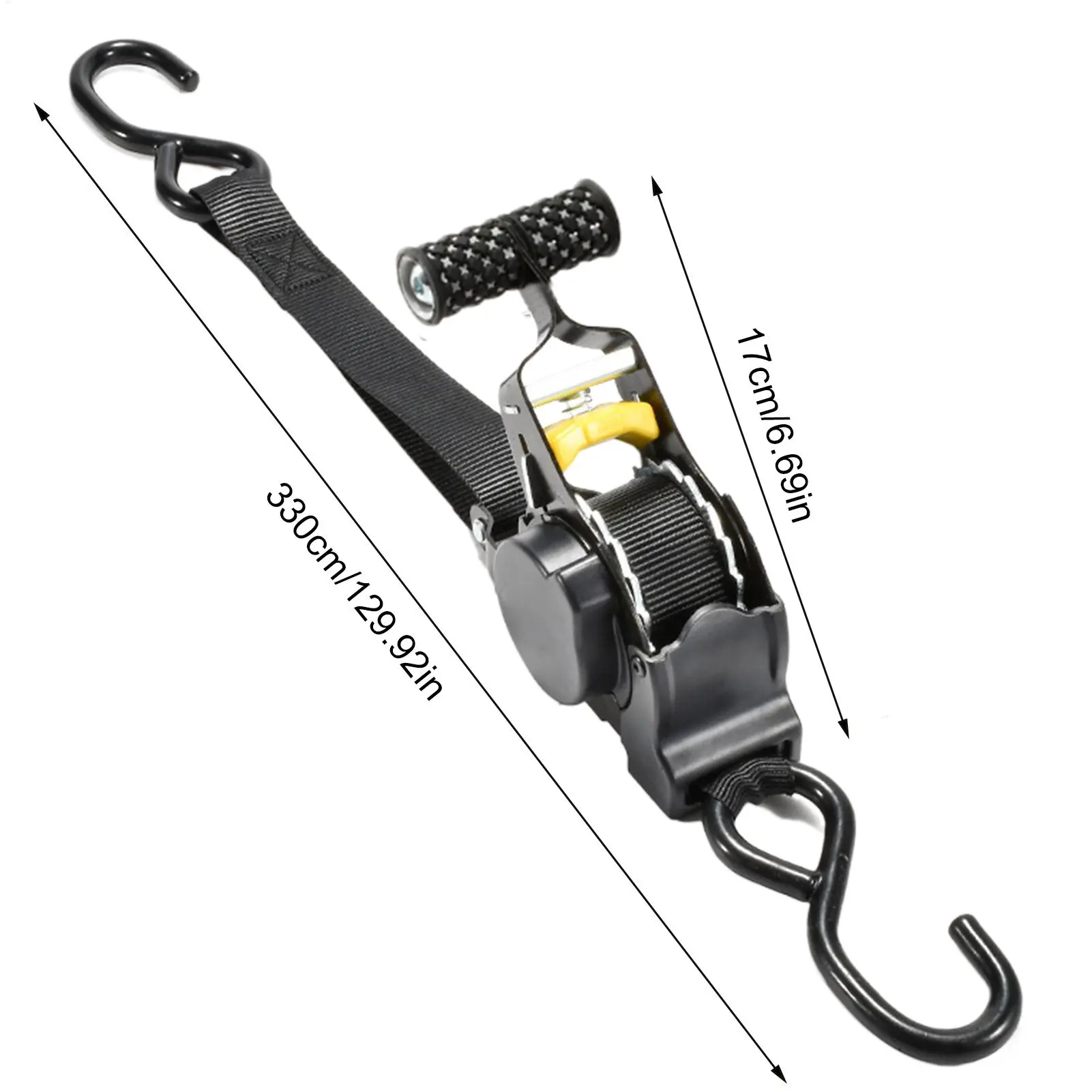 Car Tie Down Straps Ratchet Heavy Duty Ratchet Self-Retractable Tie Down Straps Heavy Duty Automotive Webbing Supplies For