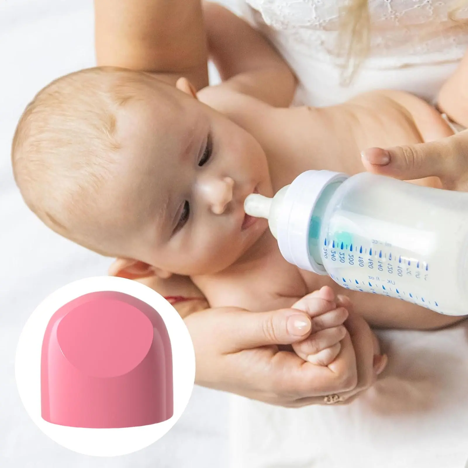 Bottle Cap Wide Neck Bottle Caps 3 Piece Replacement Parts Convenient Feeding Accessories for Kids Milk Liquid Juice Parents