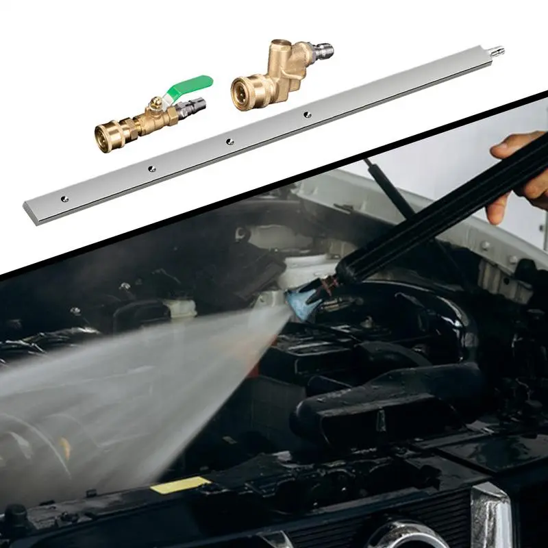 Pressure Radiator Cleaning Wand Adjustable Radiator Cleaning Tool High-Pressure Portable 24Inch Stainless Steel Cleaner For