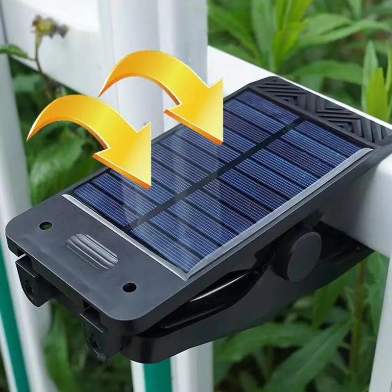 Clip On Motion Sensor Lights Solar Fence Lights Outside Waterproof Sensor LED Light For Backyard Garden For Fence Street