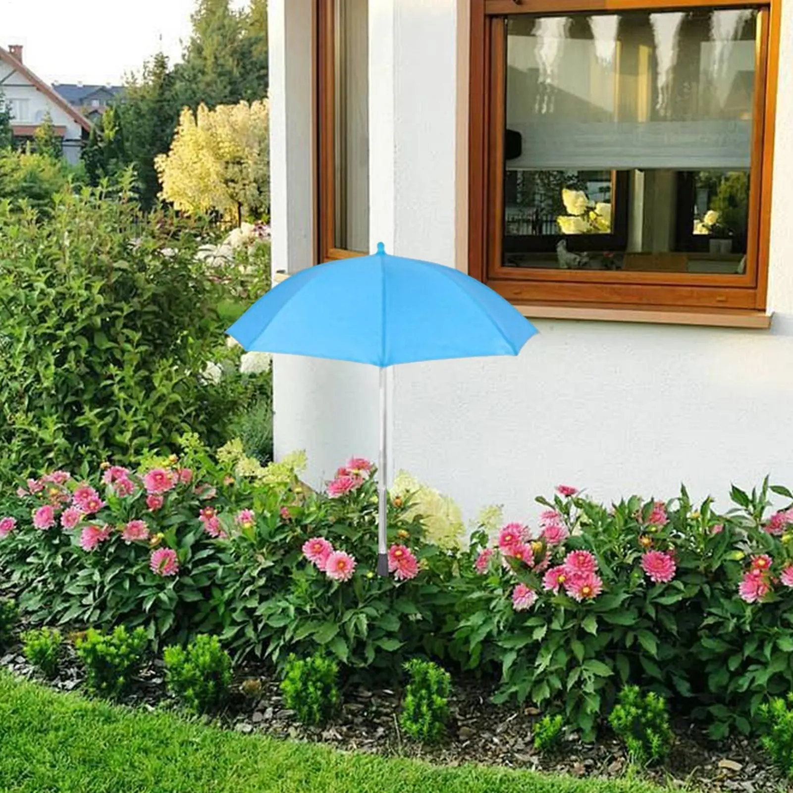 Plant Shade Umbrella Outdoor Plant Parasol Sun Protection Shade Cover Sunshade Accessories for Flower Beds Deck Poolside
