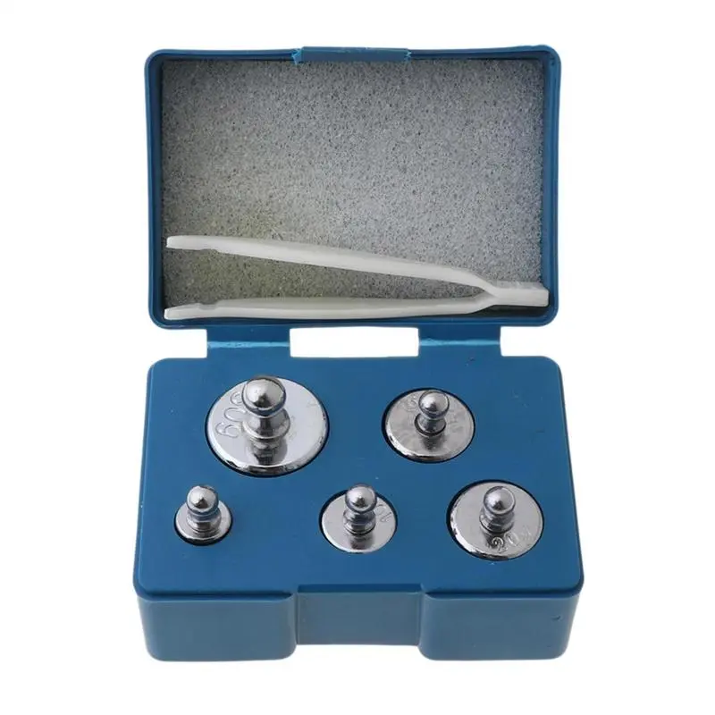 Steel Calibration Weight Set 5g 10g 20g 50g Calibration Gram Scale Calibration Weight Kit with 5g 10g 20g 50g Grams for Digital