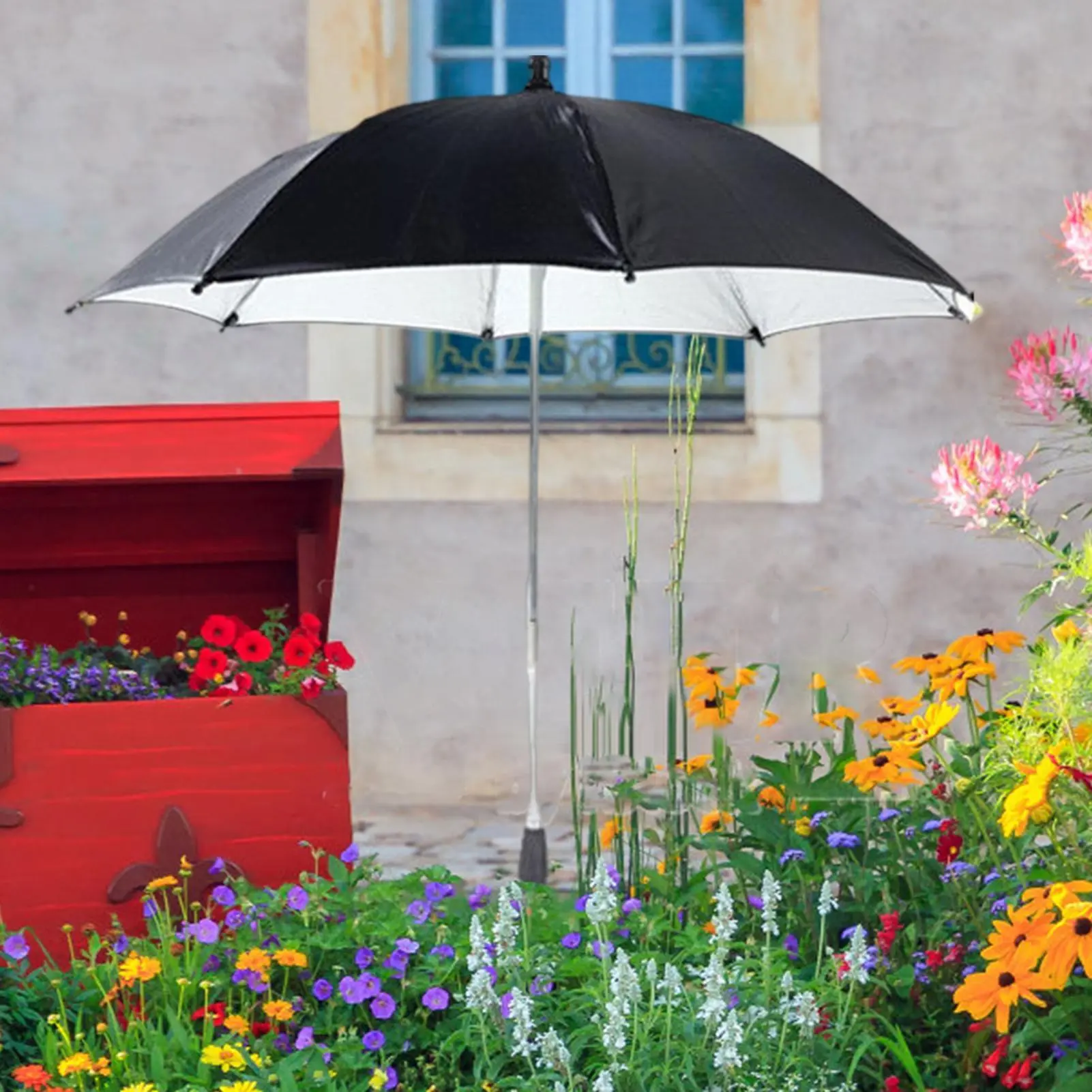 Plant Shade Umbrella Outdoor Plant Parasol Sun Protection Shade Cover Sunshade Accessories for Flower Beds Deck Poolside