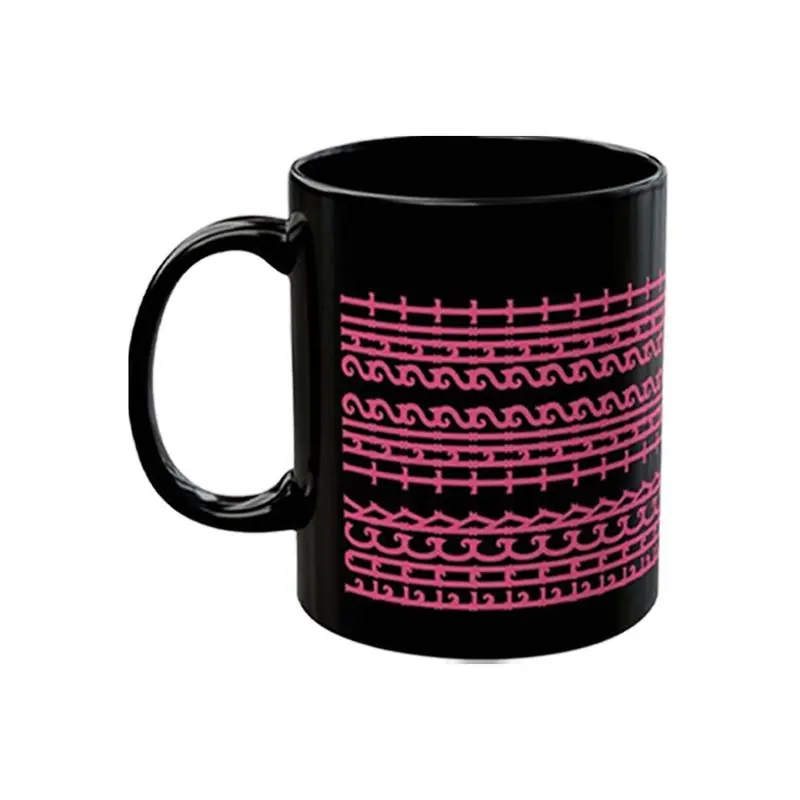 Ceramic Coffee Mug Hiddens information coffee cup Fun Gradient Color Cool Color Rainbow Cup tea cup Coffee Milk Cup Water Cup