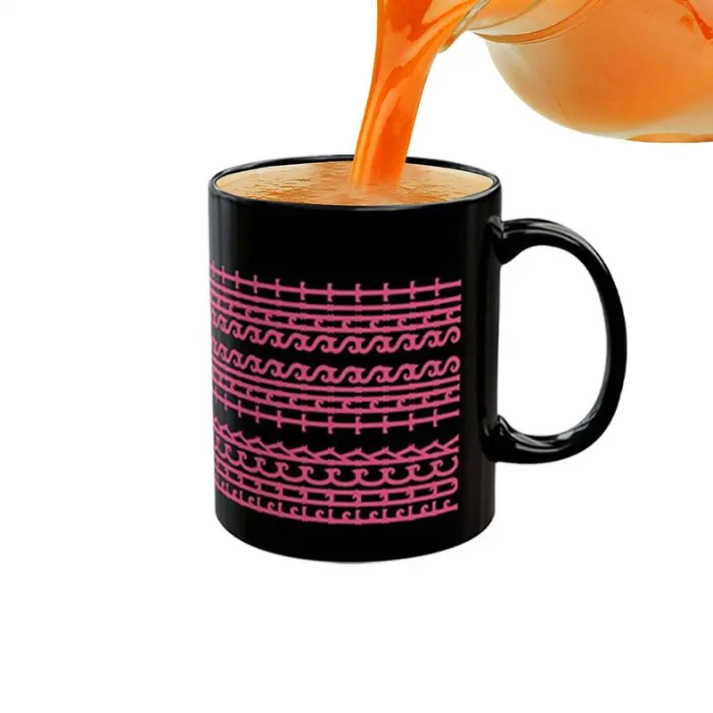 Ceramic Coffee Mug Hiddens information coffee cup Fun Gradient Color Cool Color Rainbow Cup tea cup Coffee Milk Cup Water Cup