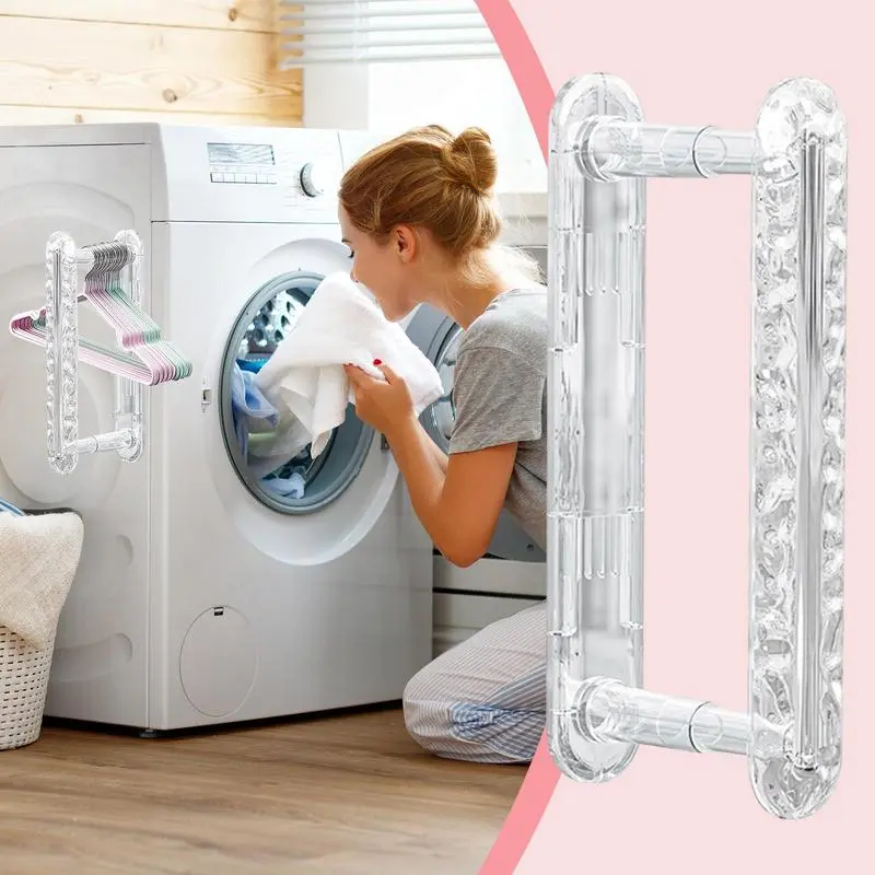 Retractable Clothes Hanger Rack Retractable Hanger Holder Laundry Room Hanger Collector Telescopic Hanger Stacker