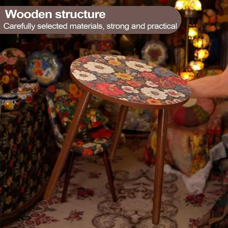 Sofa Tea Table Small Snacks Wooden Tables For Sofa Coffee Snack Table Bedside Table End Table For Garden Hallway Bedroom