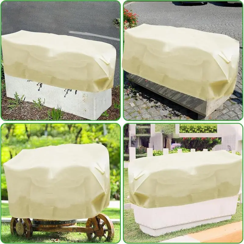 Rectangular Plant Box Cover Freeze Protection Flower Box Plant Rectangular Frost Cover Rectangular Design Plant Frost Cover