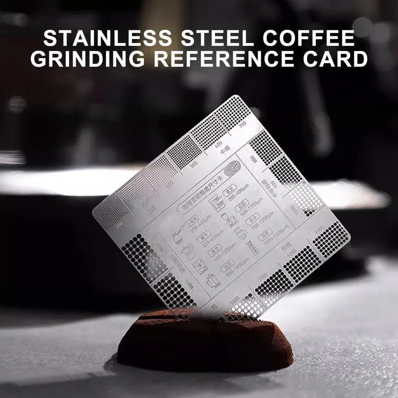 Coffee Grind Chart Cafe Ground Reference Card Accurate Coffee Grind Reference Chart Card for Kitchen Restaurant Commercial Cafe