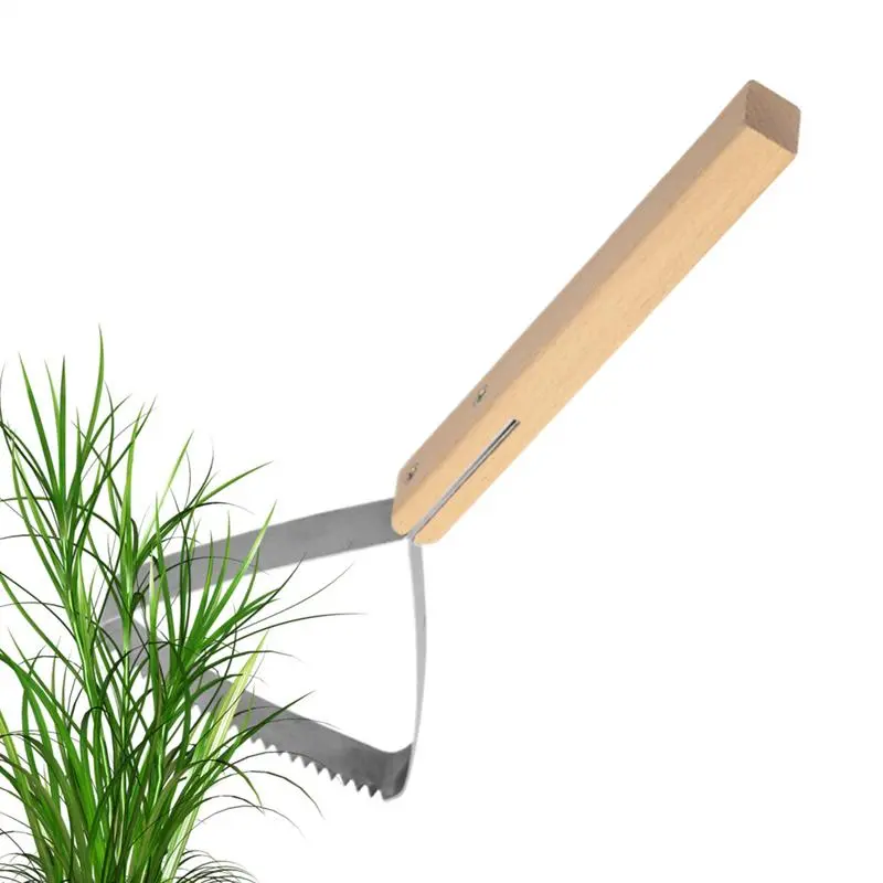 Garden Cleaning Scraper Metal Scraper Triangle Grass Weeder Weeding Hand ToolGarden Cleaning Scraper Grass scraping tool