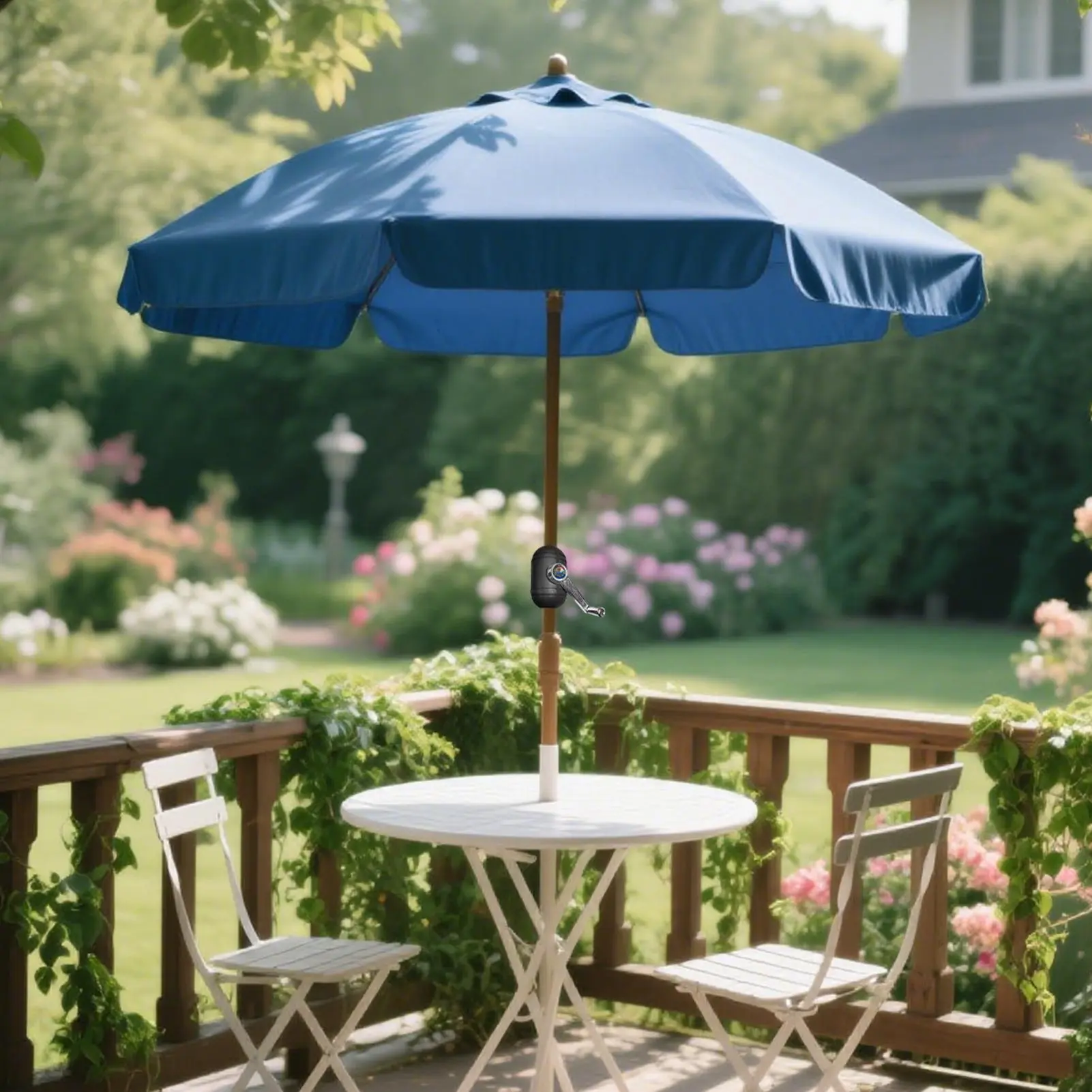 Patio Umbrella Replacement Parts Garden Parasol Parts Hand Cranked Long-Lasting Middle Column Umbrella For Balcony Pool Picnic
