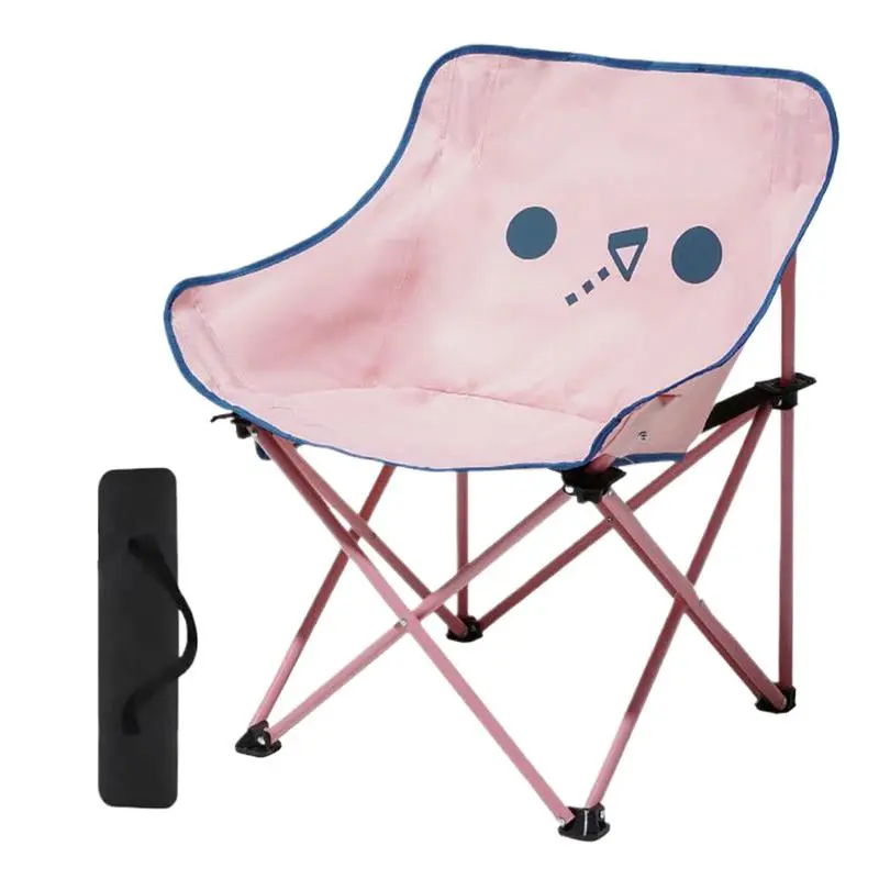 Kids Folding Chair Kids Lawn Camping Chair Breathable Portable Booster Seats Lightweight and Sturdy Wind Resistant Sand Seat