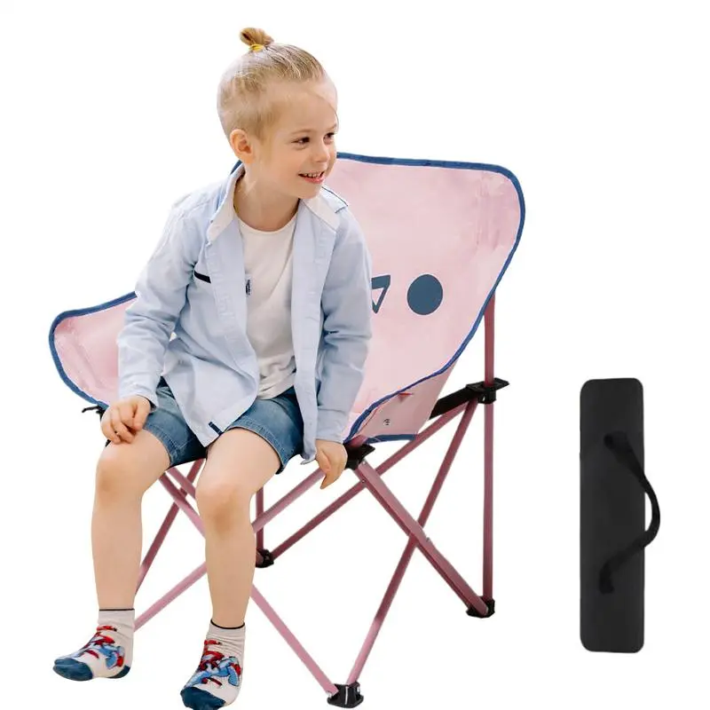 Kids Folding Chair Kids Lawn Camping Chair Breathable Portable Booster Seats Lightweight and Sturdy Wind Resistant Sand Seat