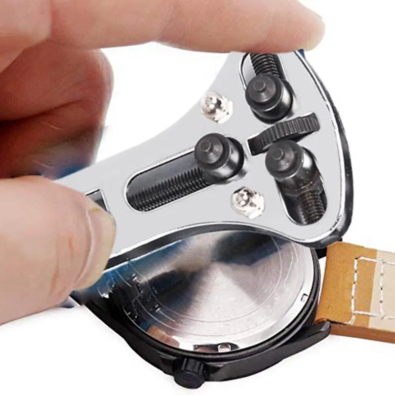 Watch Case Opener Professional 3 Point Watch Back Opening Wrench Adjustable Watch Repair Tool to Open Watch Back Watch Battery
