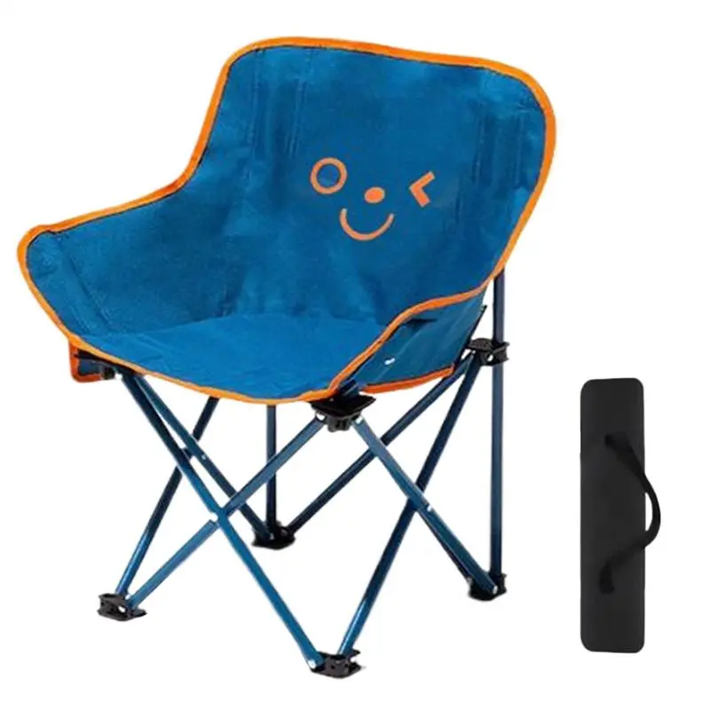 Kids Folding Chair Kids Lawn Camping Chair Breathable Portable Booster Seats Lightweight and Sturdy Wind Resistant Sand Seat