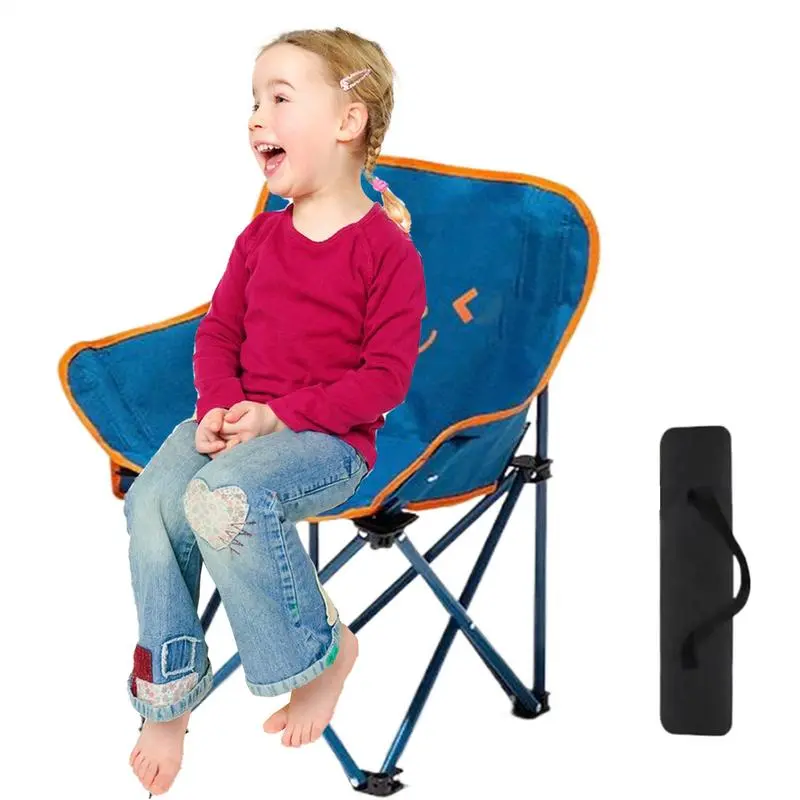 Kids Folding Chair Kids Lawn Camping Chair Breathable Portable Booster Seats Lightweight and Sturdy Wind Resistant Sand Seat