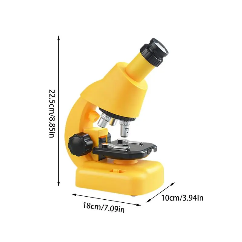 Kid Science Experiment LED Microscope Toy Kit Educational Mini Handheld Microscope With Light Children STEM Toys Gift