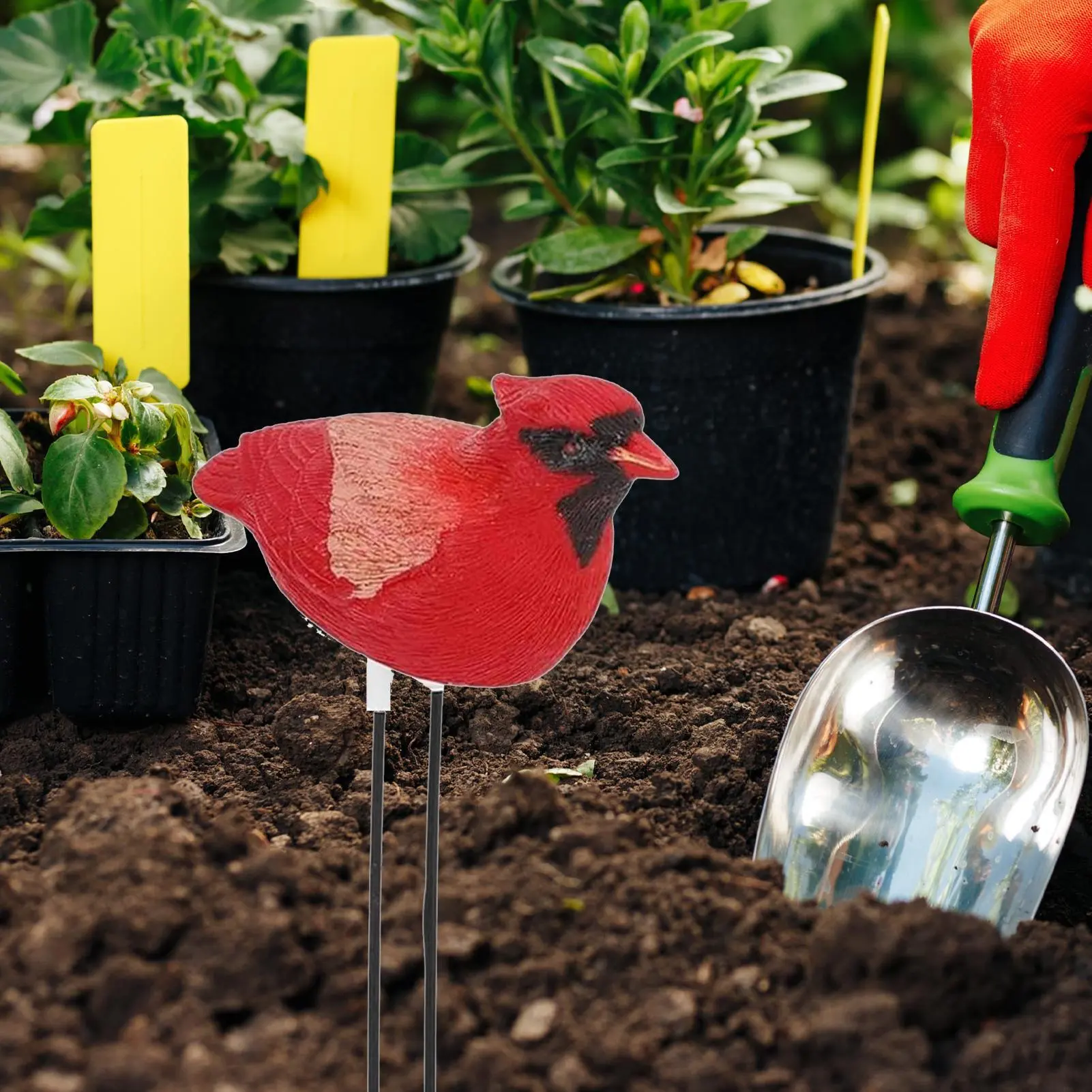 Soil Moisture Meter Bird-Shaped Moisture Reader For Plants Resin Garden Decoration Intelligent Plant Hygrometer For Agriculture