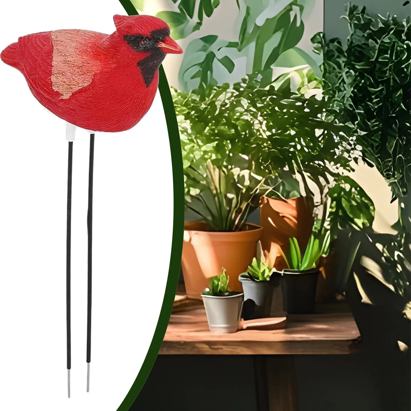 Soil Moisture Meter Bird-Shaped Moisture Reader For Plants Resin Garden Decoration Intelligent Plant Hygrometer For Agriculture
