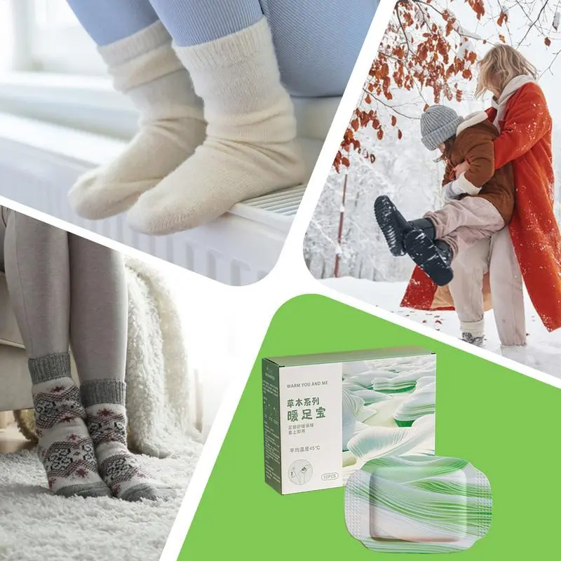 Heat Pads For Hands 5 Pairs Wearable Body Warmer Pads Natural Cold Weather Heat Packs Hot Hands Foot Warmers Winter Hand Warmer