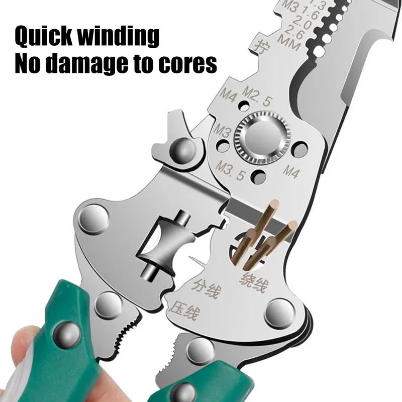Wire Stripper Wire Crimper cutting wire crimping electrician pliers Multifunctional Specific Cable Cutter wiring pulling pliers