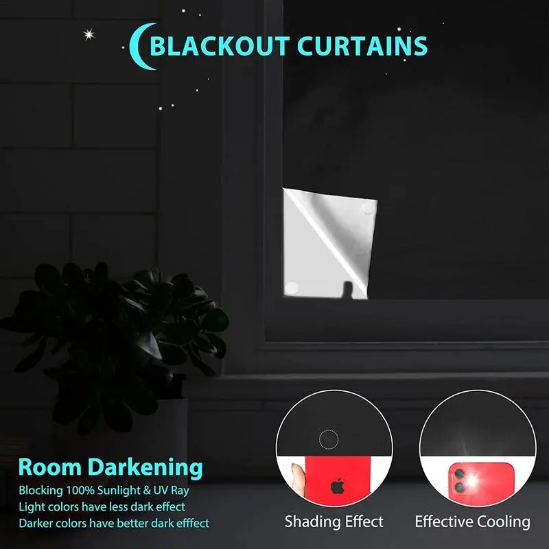 Blind Screen Window Sun Blocker Window Heat Blocker Room Darkening Curtains Bedroom Nursery Window Shade Curtain Window Cover