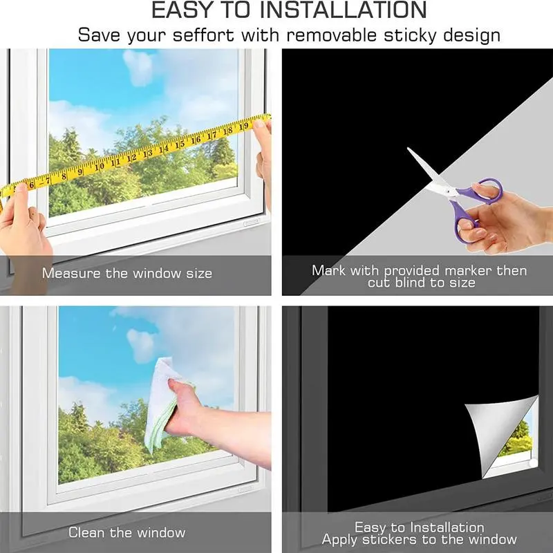 Blind Screen Window Sun Blocker Window Heat Blocker Room Darkening Curtains Bedroom Nursery Window Shade Curtain Window Cover