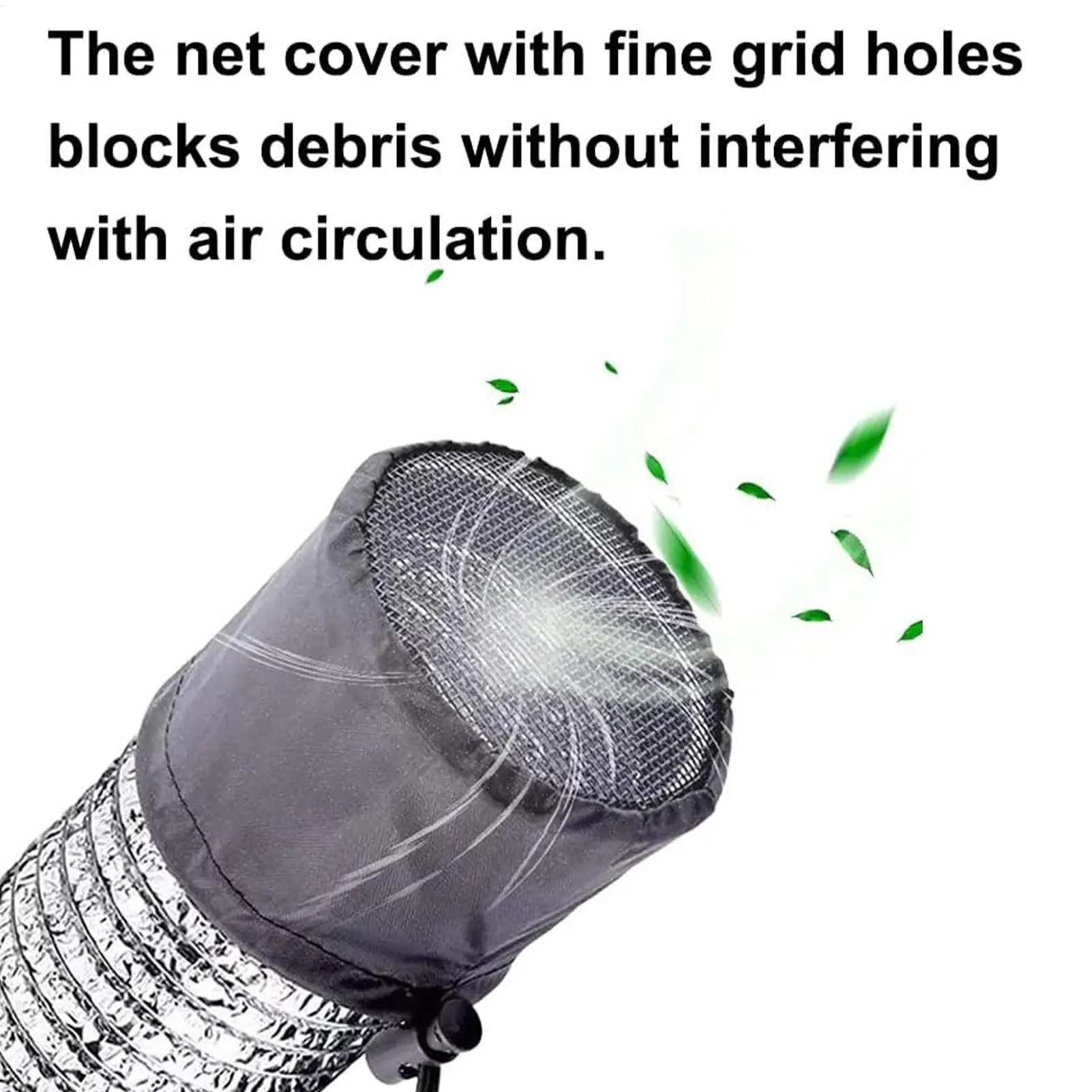 Duct Filter Vent Cover Duct Ventilation Accessories 2 Pieces Flexible Ducting Cover For Indoor Greenhouse Laundry Outdoor
