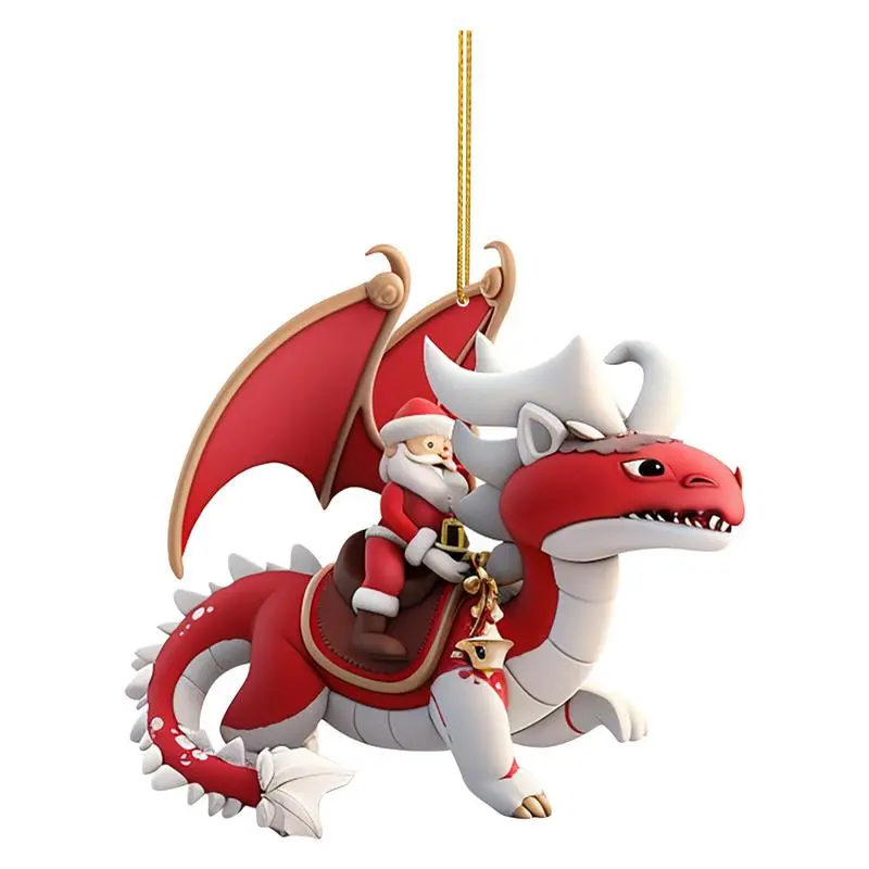 Christmas Dragon Advent Calendar Dinosaur Advent Stuffers Supplies Cute acrylic Dinosaur Pendant Christmas Countdown Calendar