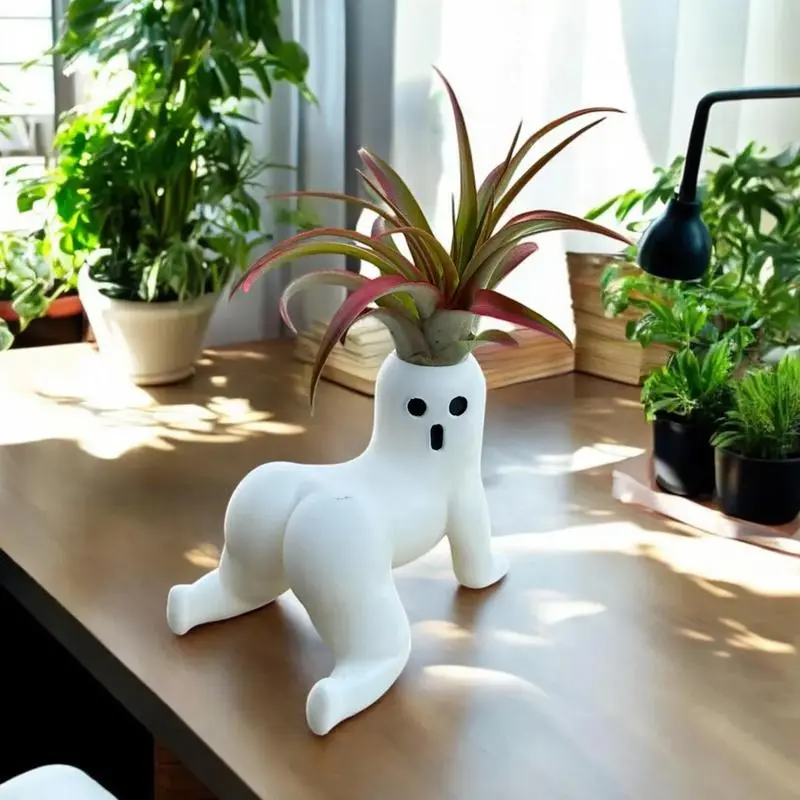 Cute Halloween Succulent Pot Big Booty Ghost Plant Pots Fun Plant Pots Body Shaped Planter Body Flowerpot Plants Planter