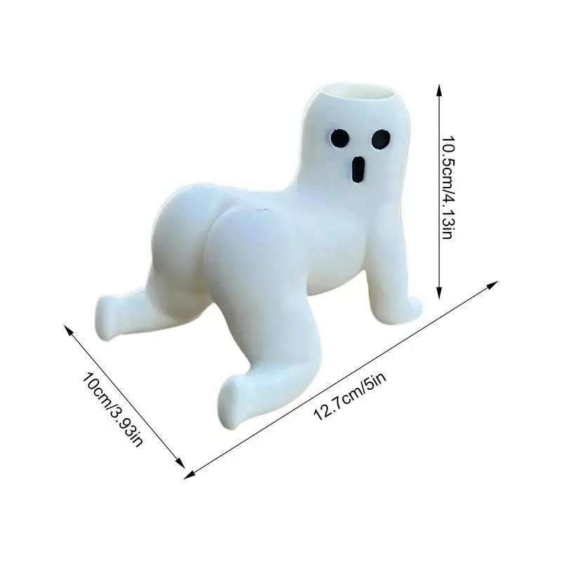 Cute Halloween Succulent Pot Big Booty Ghost Plant Pots Fun Plant Pots Body Shaped Planter Body Flowerpot Plants Planter