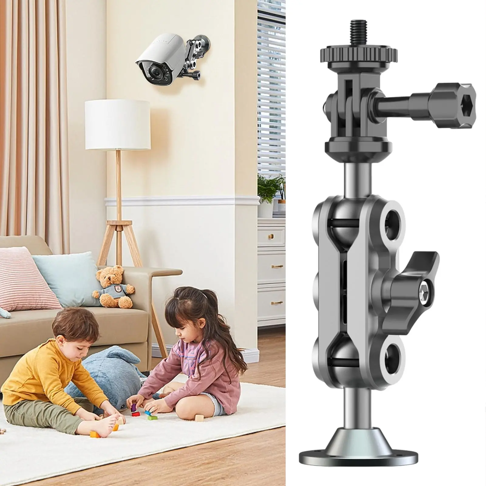 Camera Monitor Mount,LED Wall Lights Mounting Holder,Easy Installation Camera Monitor Support Rack,Monitor installation bracket