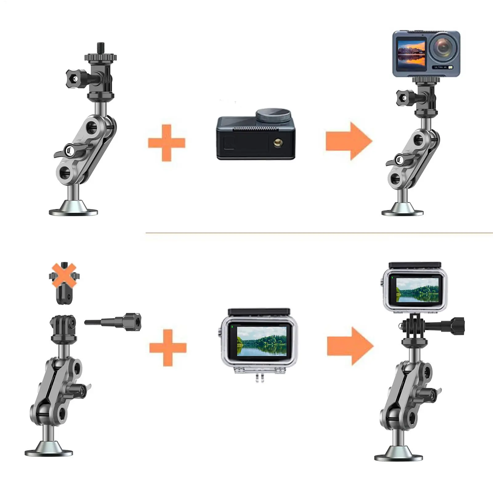 Camera Monitor Mount,LED Wall Lights Mounting Holder,Easy Installation Camera Monitor Support Rack,Monitor installation bracket