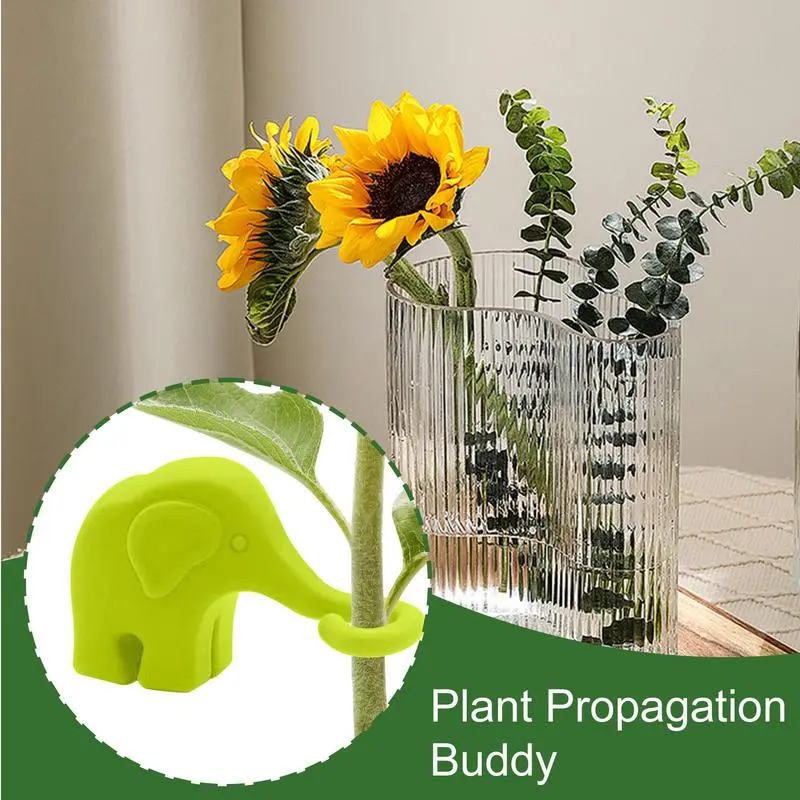 Plant Nurturing Decorative Support Propagation Buddy Plant Support Elephant Shape Flower Support Plant Fixed Clip Plant Grafting