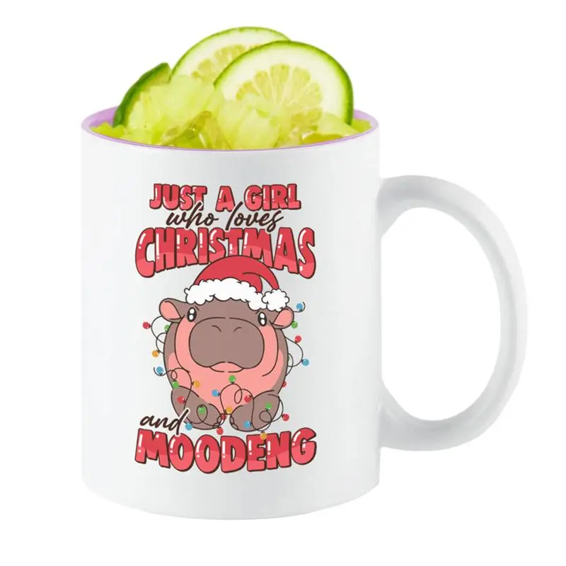 350ml Hippo ceramic mug Animal Coffee Mugs Drink Cup Thailand Hippo Teacup Funny Water Cup Cute Pygmy Hippo Pattern Coffee Cup